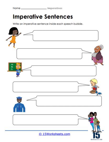 Imperatives Worksheets 15