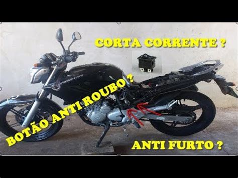 CORTA CORRENTE TODAS MOTOS FAZER 250 BOTÃO ANTI FURTO SECRETO