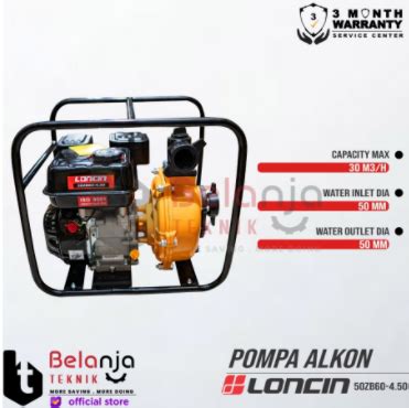 Loncin Pompa Alkon LC 50 ZB60 45Q Pemadam Kebakaran 2 Inch 6 5 HP LC50