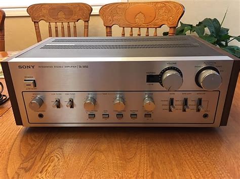 Sony TA 3650 1976 1978 Walnut Silver Integrated Amplifier Reverb