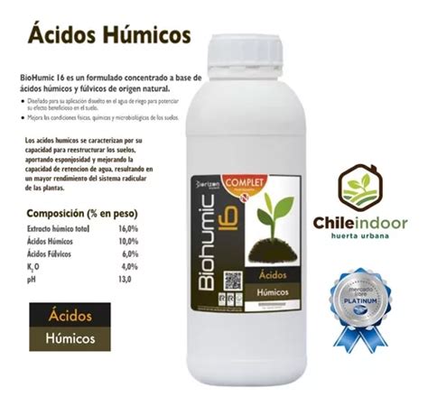 Fertilizante Rico En Ácidos Húmicos Y Fúlvicos Biohumic 1 L Cuotas