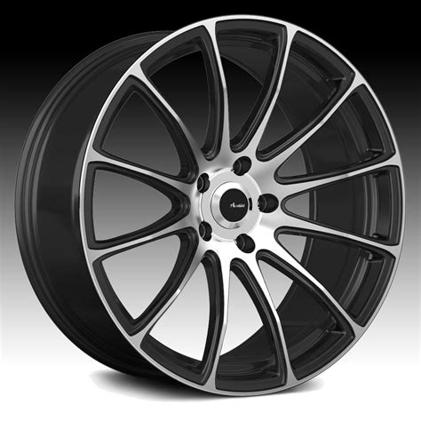 Advanti Racing Sv Svelto Machined Black Custom Wheels Rims Advanti