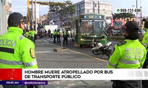 Hombre Muere Atropellado Por Bus De Transporte Público