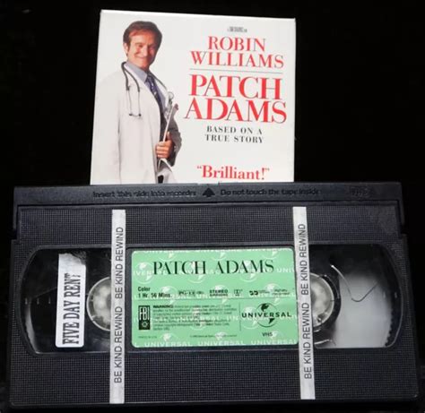 VHS PATCH ADAMS Robin Williams True Story Comedy 7 33 PicClick UK