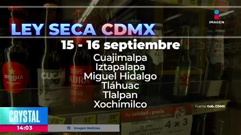 Alcald As Que Aplicar N Ley Seca Este Y De Septiembre Noticias