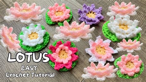 Crochet Lotus Flower Pattern | Best Flower Site