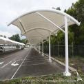 Tunnel PVC Car Parking Tensile Structure Coated Manufacturer Seller