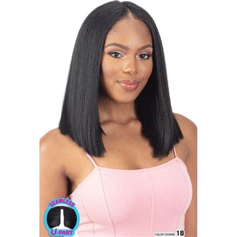 Shake N Go Organique 100 Human Hair Wig Natural Yaky Straight 14