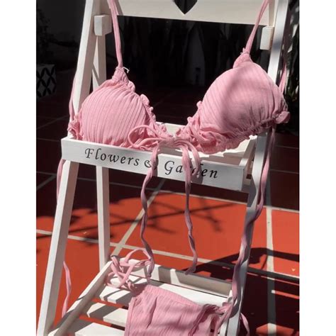 Bikini Set thun gân cột nơ Shopee Việt Nam