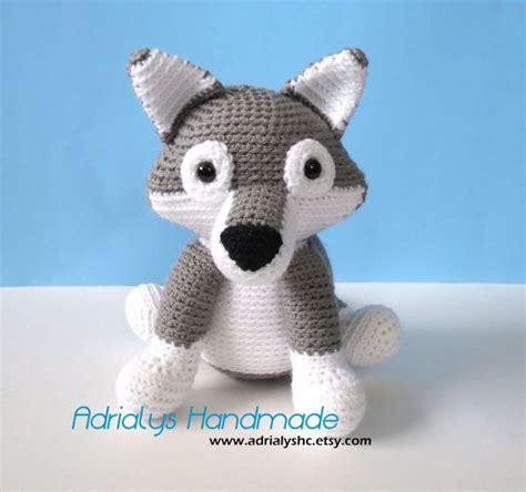 Crocheted Grey And White Wolf Amigurumiooak Ready To By Adrialyshc Sold