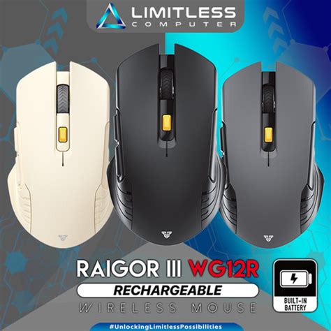 Jual Fantech RAIGOR Gen III WG12R Rechargable Wireless Mouse Gaming