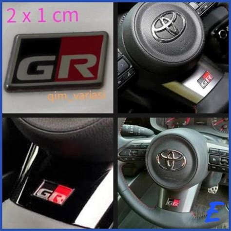 Jual Emblem Stiker Sticker Stir Steer Interior Gr Sport Yaris Raize