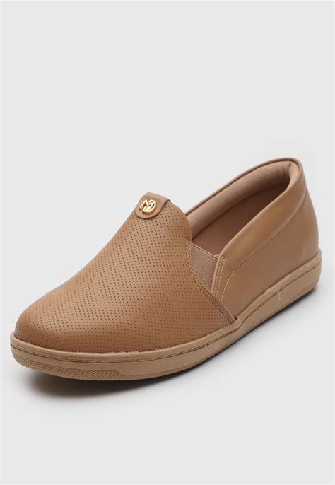 Tênis Slip On Modare Microfuro Nude Compre Agora Dafiti Brasil