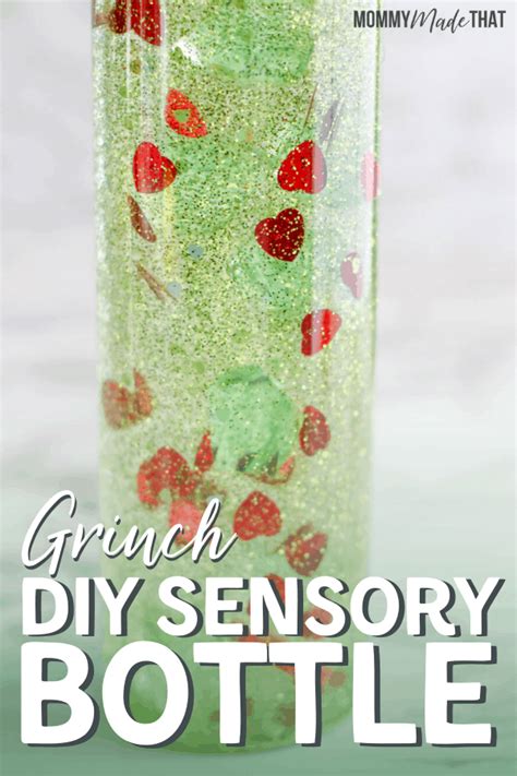 Cute Christmas Grinch Sensory Bottles These Diy Sensory Toys Are