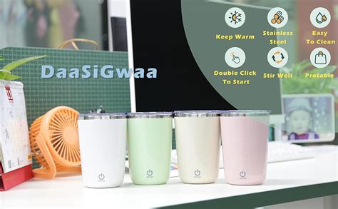 Amazon Daasigwaa Rechargeable Self Stirring Mug Magnetic