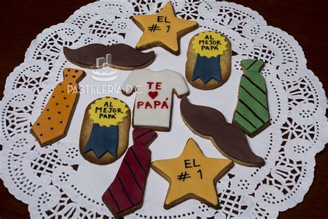 Galletas para el día del padre Cubiertas en fondant Father s day