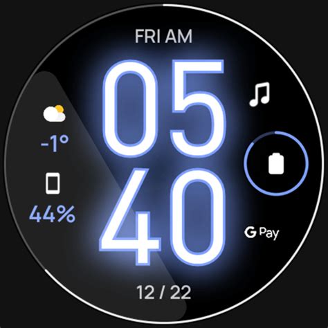 Awf Glow Digital Watch Face Apps On Google Play