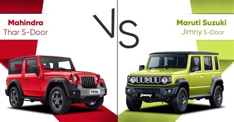 Maruti Suzuki Jimny Door Vs Mahindra Thar Door Expected Price