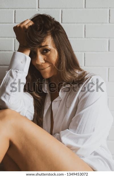Sad Depressed Caucasian Lady Semi Nude Stock Photo Shutterstock
