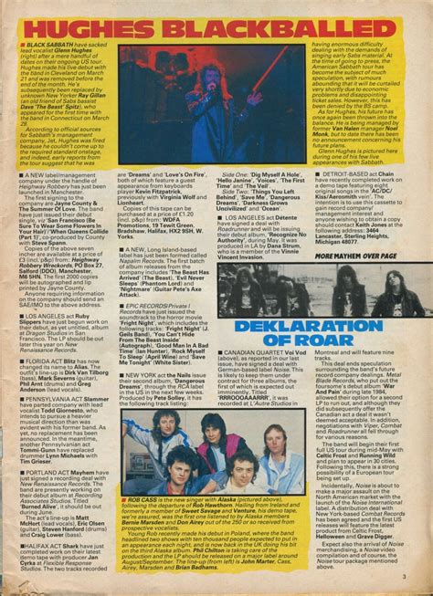 Kerrang Fan Page On Twitter April 17 1986 KERRANG MAYHEM BLACK