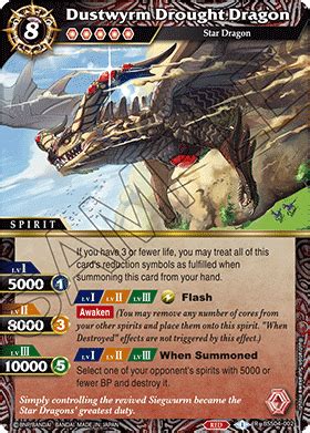 BSS04 Deck Profile 1 Red Siegwurm Ira Deck NEWSBattle Spirits Saga