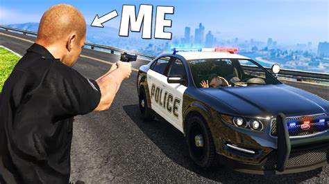 I Spent 24 Hours As A Fake Cop Gta 5 Rp Youtube