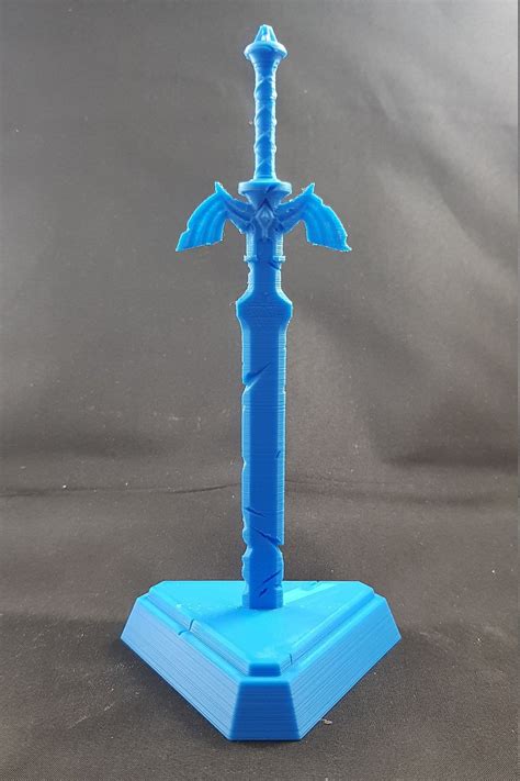 Breath Of The Wild Master Sword In Pedastal 3d Printed Zelda Etsy