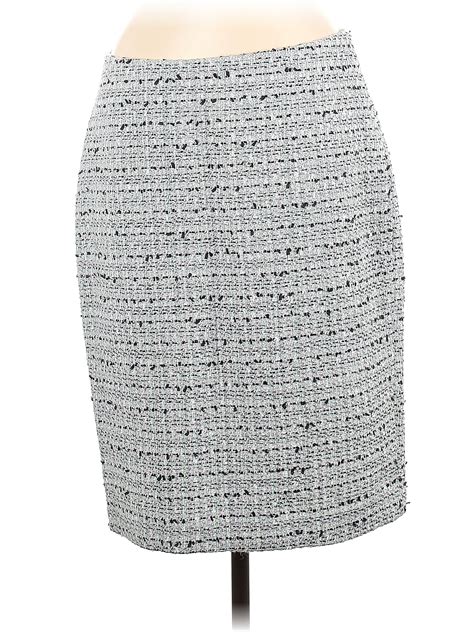 Karl Lagerfeld Paris Tweed Gray Casual Skirt Size 8 71 Off Thredup