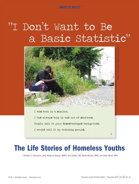 (PDF) The Life Stories of Homeless Youths