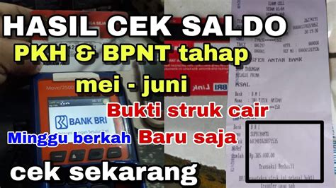 PKH Hari Ini Cek Saldo Tanggal 28 Mei 2023 PKH BPNT Bantuan Tahap Mei