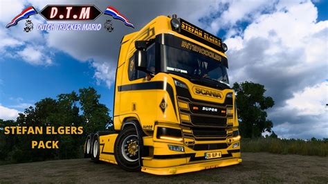 Ets 2 SCANIA NG R STEFAN ELGERS PACK Drive High 6x2 Chassis 8K SKIN