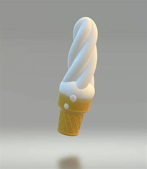 STL File Ice Cream Love Twirl Twist Dildo For Greatest Pleasure And