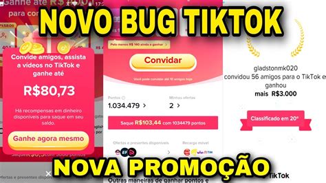 BUG TIKTOK NOVA PROMOÇÃO 2022 CÓDIGO DE CONVITE SEM ERRO E VERSÃO