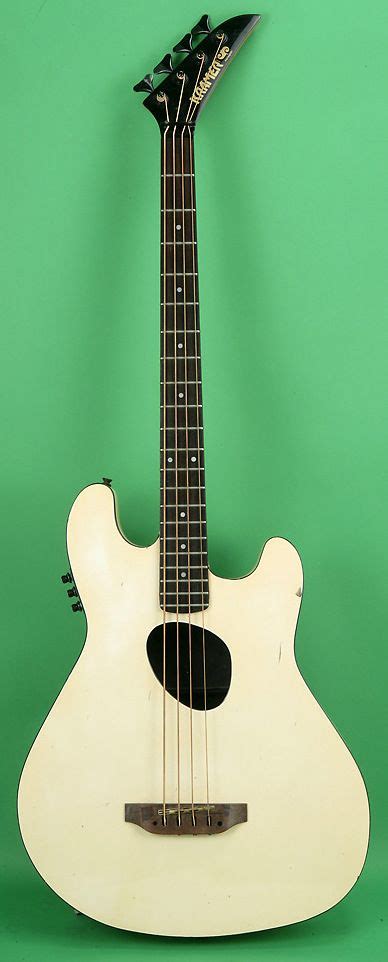 Kramer Ferrington Acoustic Electric Bass White Strumenti A Corda