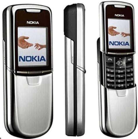 MINT COND Nokia 8800 Silver Unlocked Classic Bluetooth Mobile Cell