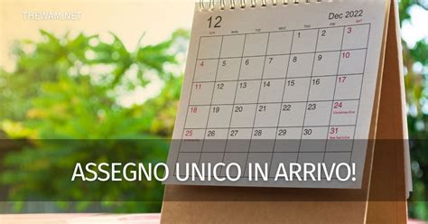 Assegno Unico Dal Dicembre Pagamenti Ecco Per Chi