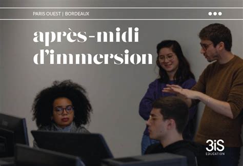 Apr S Midi D Immersion De Is Bonnes Raisons D Y Participer