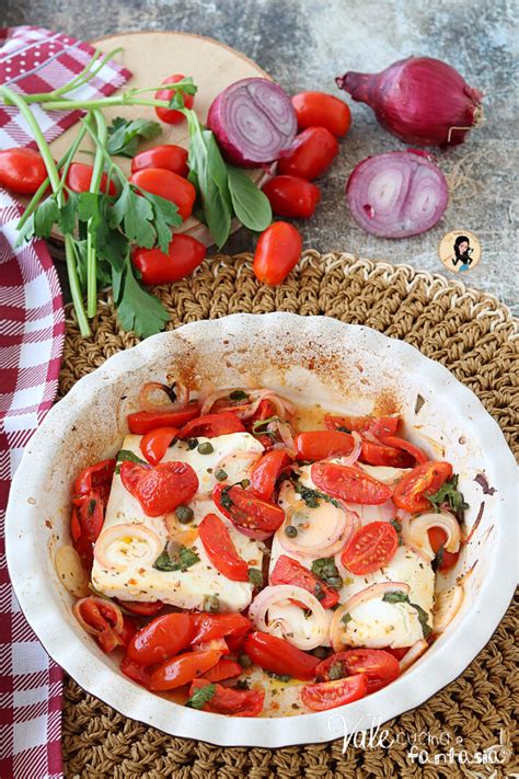 FETA AL FORNO CON CIPOLLE E POMODORI Ricetta Veloce E Leggera