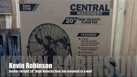 Harbor Freight 20 High Velocity Floor Fan YouTube