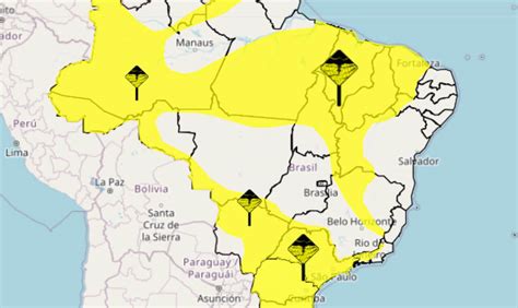 Alerta Amarelo Para Temporais E Rajadas De Vento Em Grande Parte Do