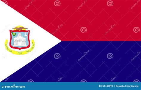 Bandeira de saint martin ilustração stock Ilustração de sinal 251442899