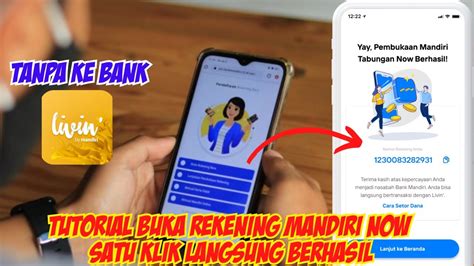 CARA BUKA REKENING BANK MANDIRI NOW ONLINE SYARAT BUKA REKENING MANDIRI