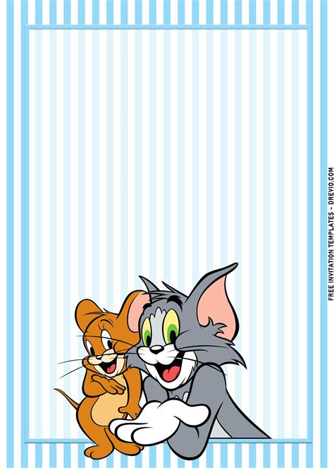 10 Loveable Tom And Jerry Birthday Invitation Templates Download Hundreds Free Printable