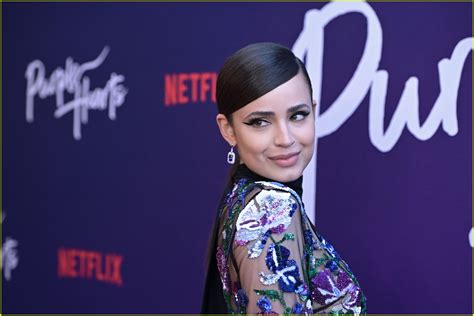 Full Sized Photo Of Chosen Jacobs Shows Off Sofia Carson At Purple