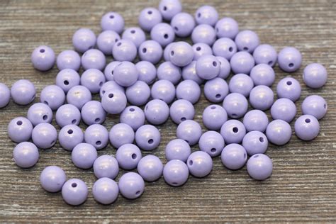 8mm Lavender Shimmer Gumball Beads Round Acrylic Loose Beads Etsy