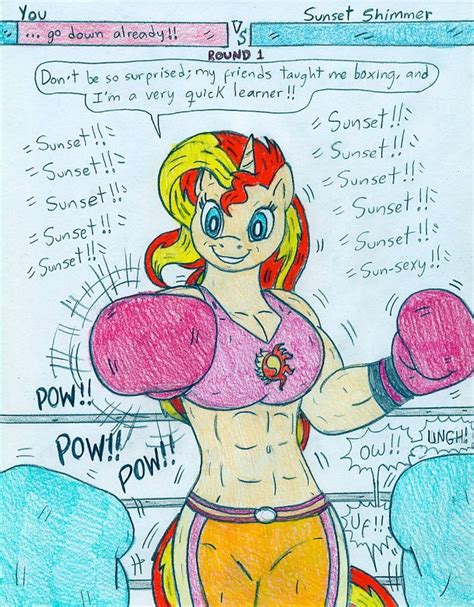 Boxing You Vs Anthro Sunset Shimmer By Jose Ramiro Rsunsetshimmer