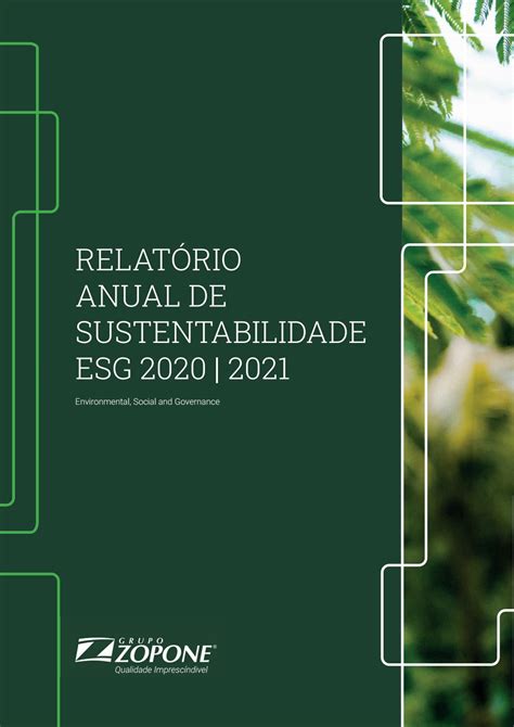 Relat Rio Anual De Sustentabilidade Esg Grupo Zopone By