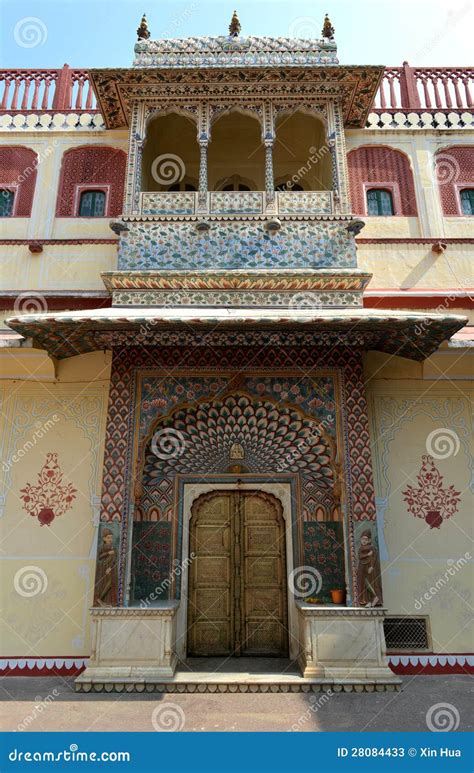 Lotus Gate In City Palace Jaipur Stock Image Image Of Culture Hindu