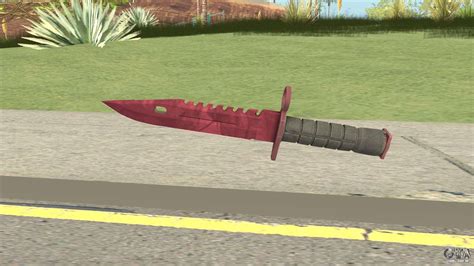 CS GO M9 Bayonet Doppler Ruby Para GTA San Andreas