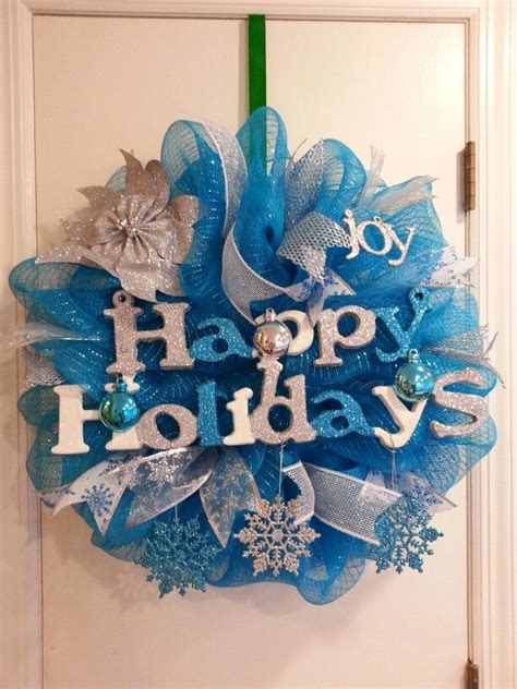 Happy Holiday Wreath From That S Crafttastic Holiday Wreaths Hanukkah